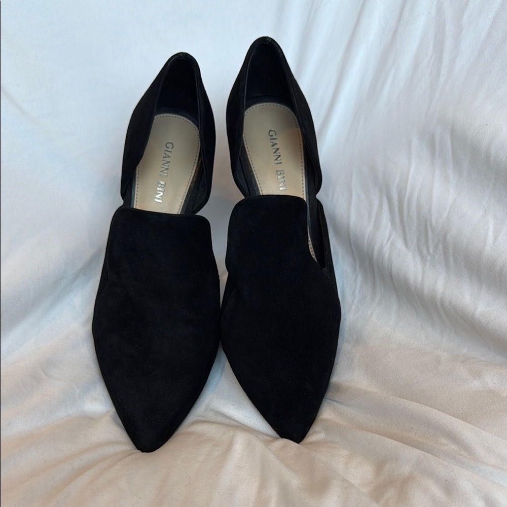 Gianvito Rossi Black Suede Women's Shoes